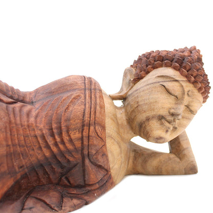 Hand Carved Buddha Statue - 40cm Welcome