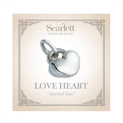 Sterling Silver Love Heart Charm