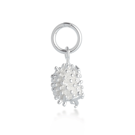 Hedgehog Silver Charm