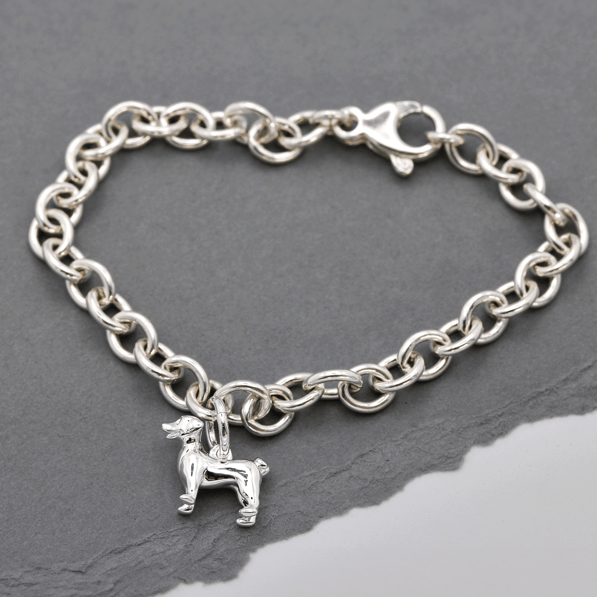 Jack Russell Terrier Silver Dog Charm