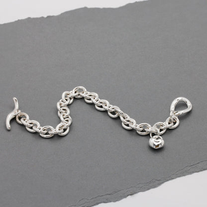 Lifetime Silver Heart Charm Bracelet