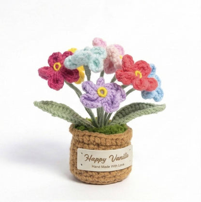 Forget-Me-Not Handmade Crochet Plant Gift