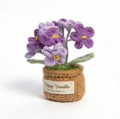 Forget-Me-Not Handmade Crochet Plant Gift