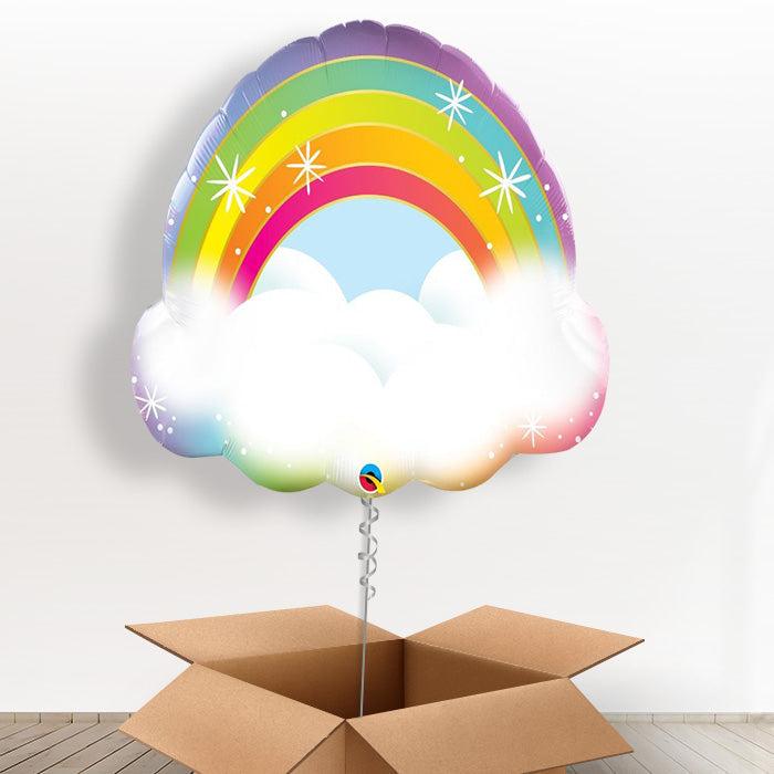 Rainbow Cloud Giant Shaped Balloon in a Box Gift - Giant Balloon | Small Indoor Plants