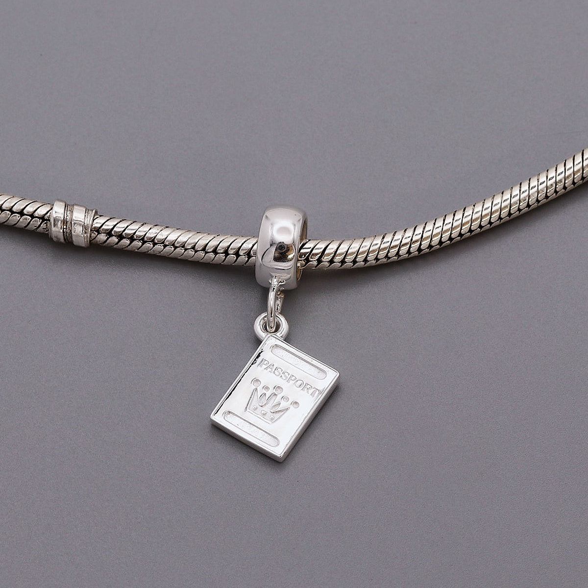 Passport Personalised Silver Charm