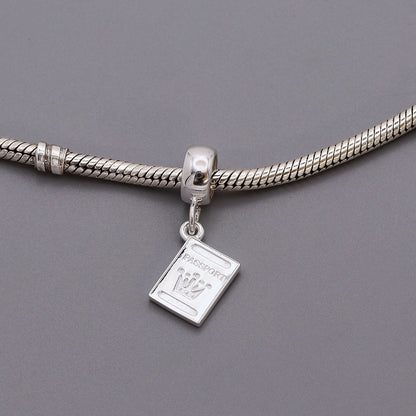 Passport Personalised Silver Charm