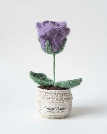 The Everlasting Queen Rose Handmade Crochet Flower Gift