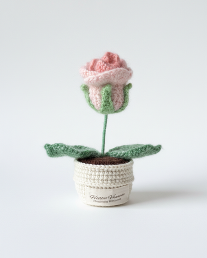 The Everlasting Queen Rose Handmade Crochet Flower Gift