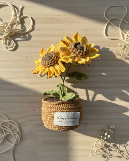 Sun-Chaser Sunflower Handmade Sunflower Crochet Gift