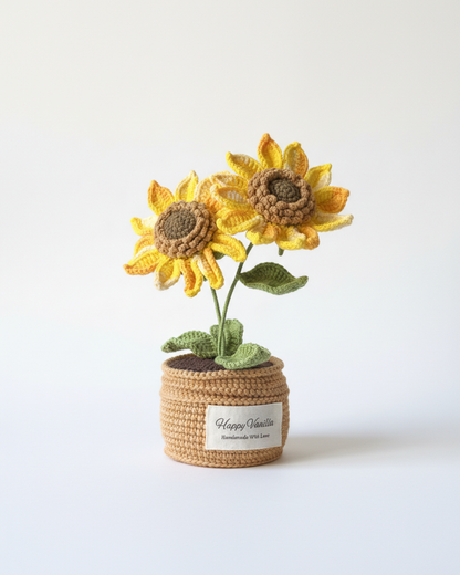 Sun-Chaser Sunflower Handmade Sunflower Crochet Gift