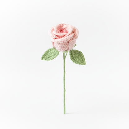 Handmade Single Crochet Rose Gift