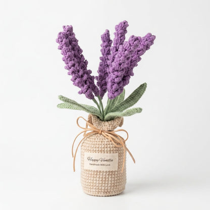 Handmade Crochet Lavender Plant Gift