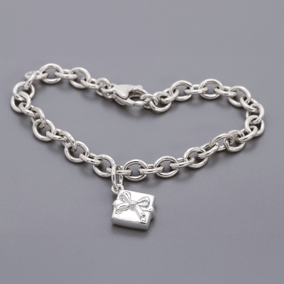 Present Personalised Silver Charm