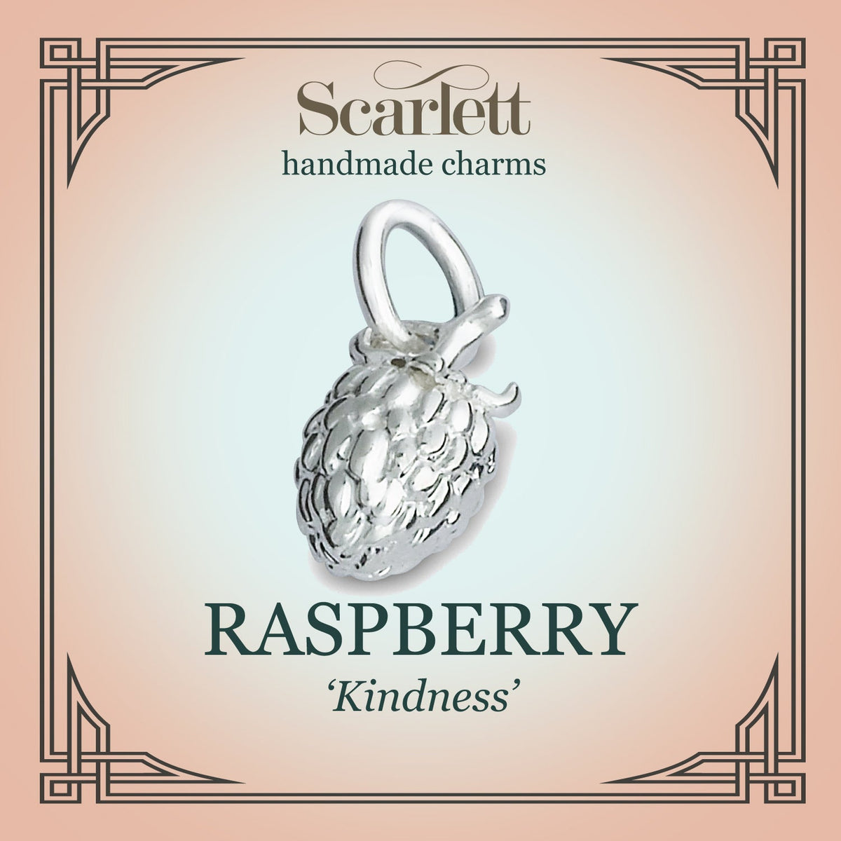 Raspberry Silver Charm