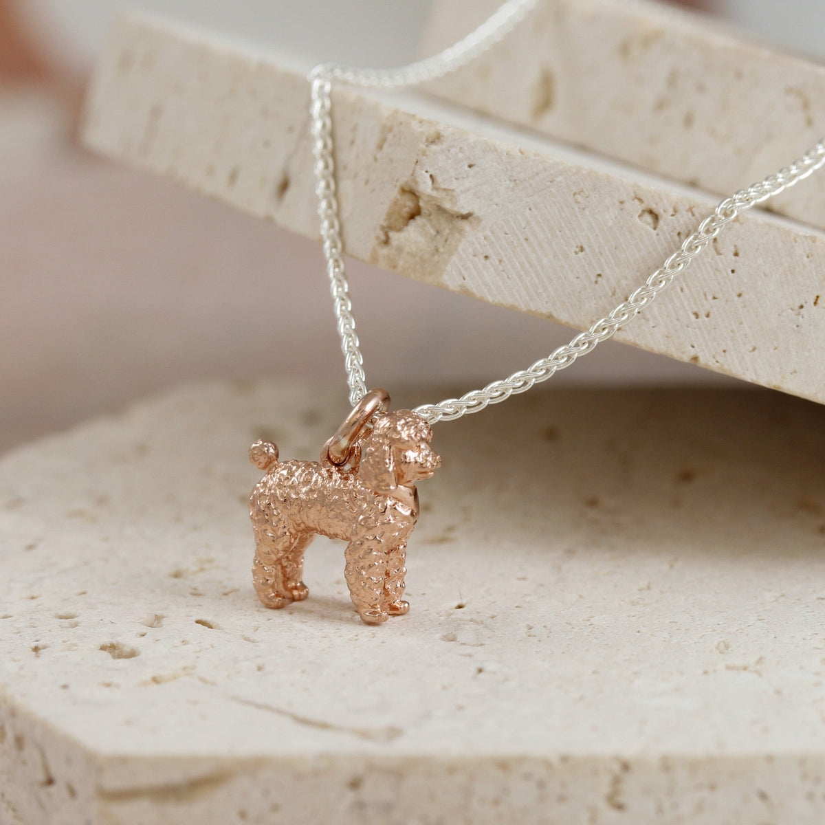 Poodle Silver Dog Charm