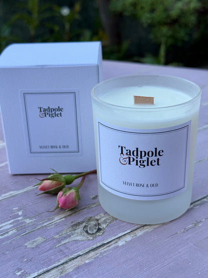 Velvet Rose & Oud Scented Candle