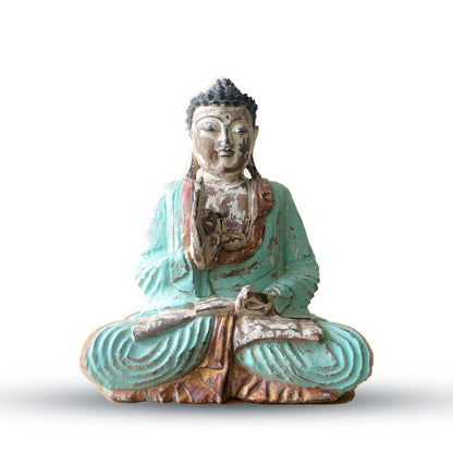 Hand Carved Buddha Statue - 40cm Welcome