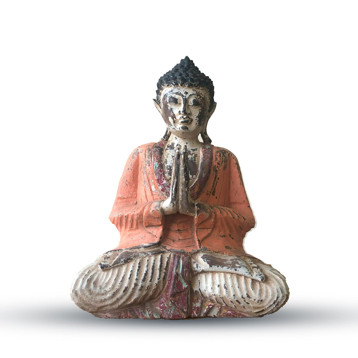 Hand Carved Buddha Statue - 40cm Welcome