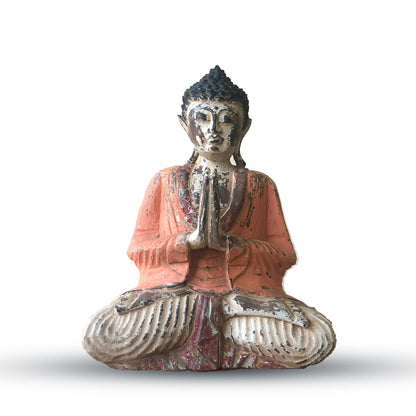 Hand Carved Buddha Statue - 40cm Welcome