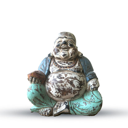 Hand Carved Buddha Statue - 40cm Welcome