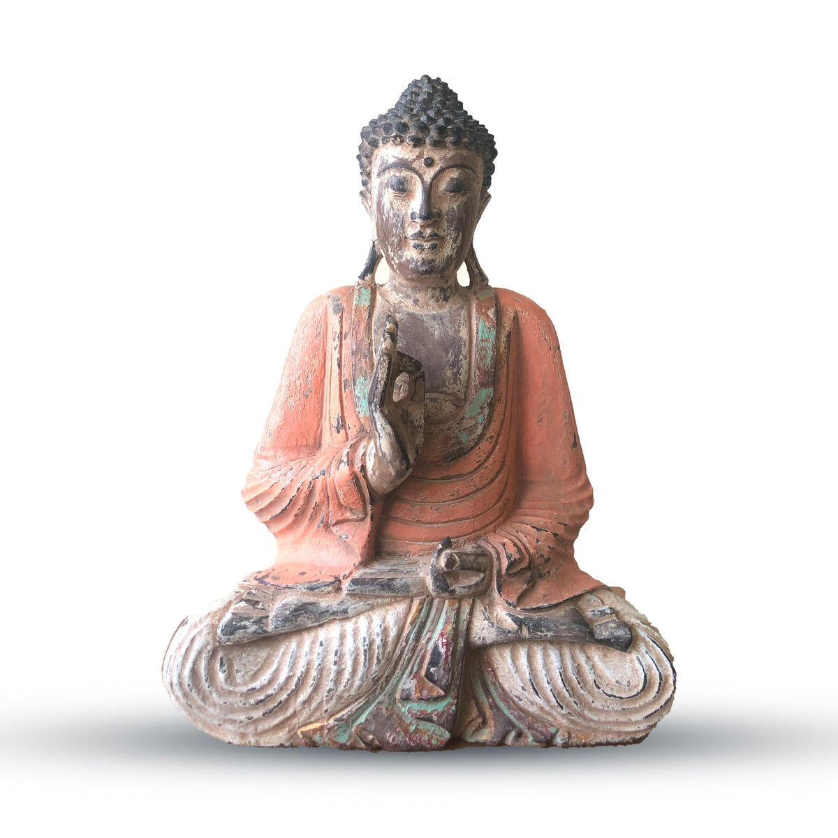 Hand Carved Buddha Statue - 40cm Welcome