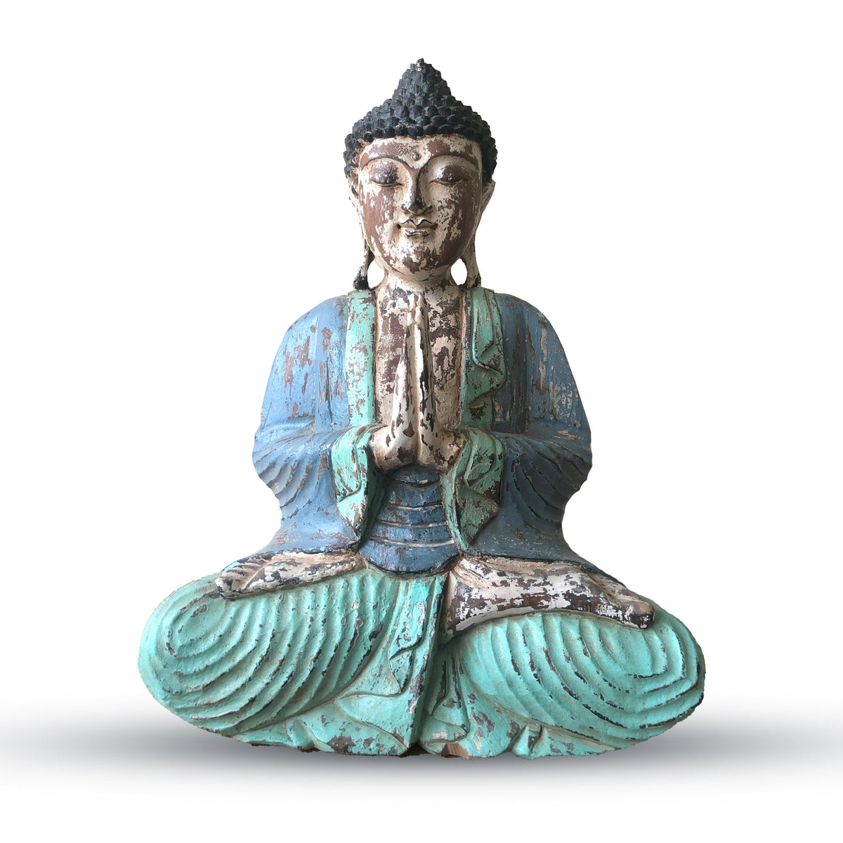 Hand Carved Buddha Statue - 40cm Welcome