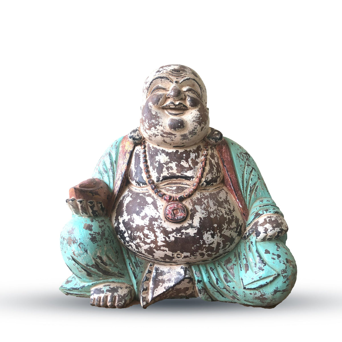 Hand Carved Buddha Statue - 40cm Welcome