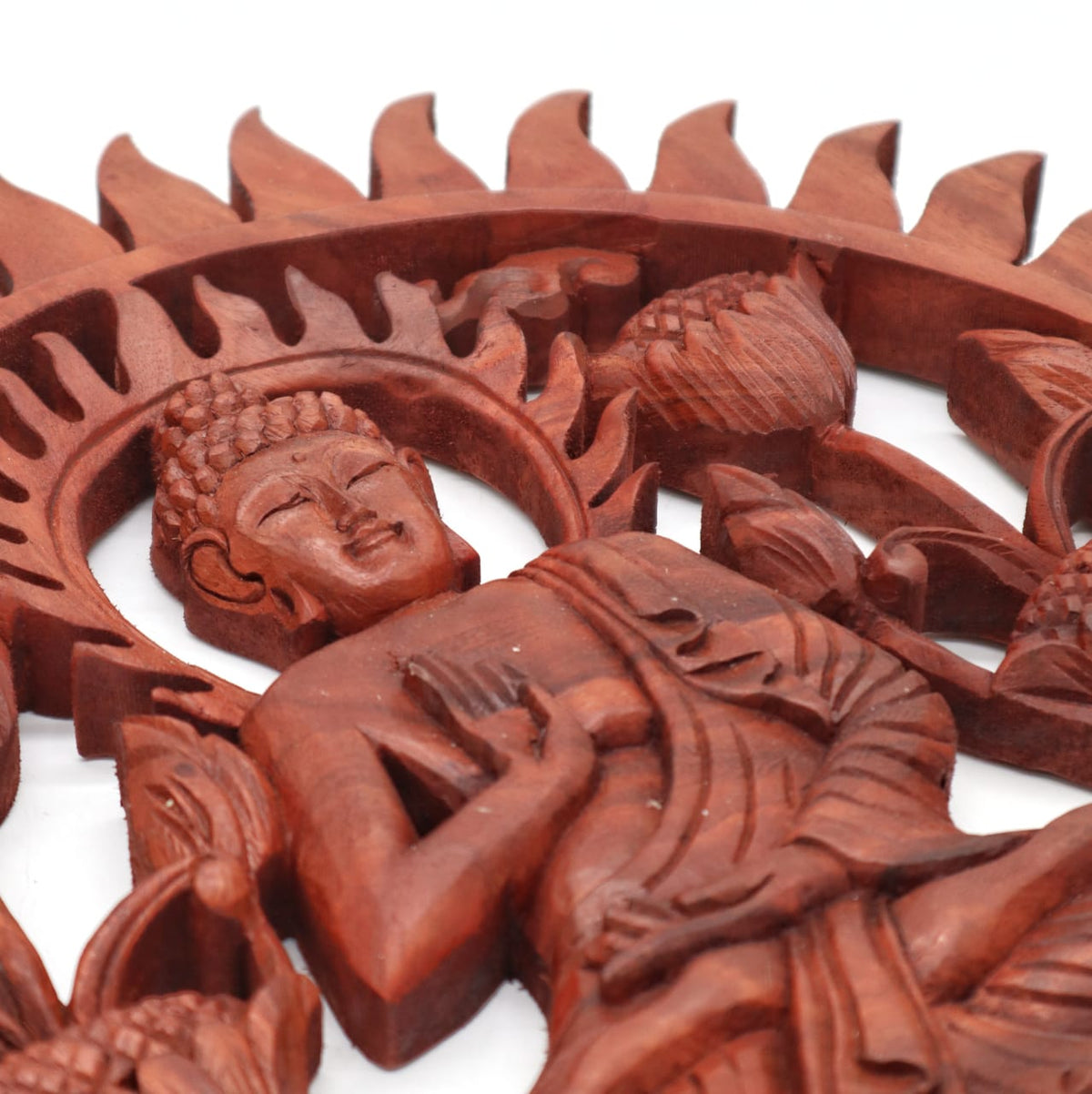 Hand Carved Buddha Statue - 40cm Welcome