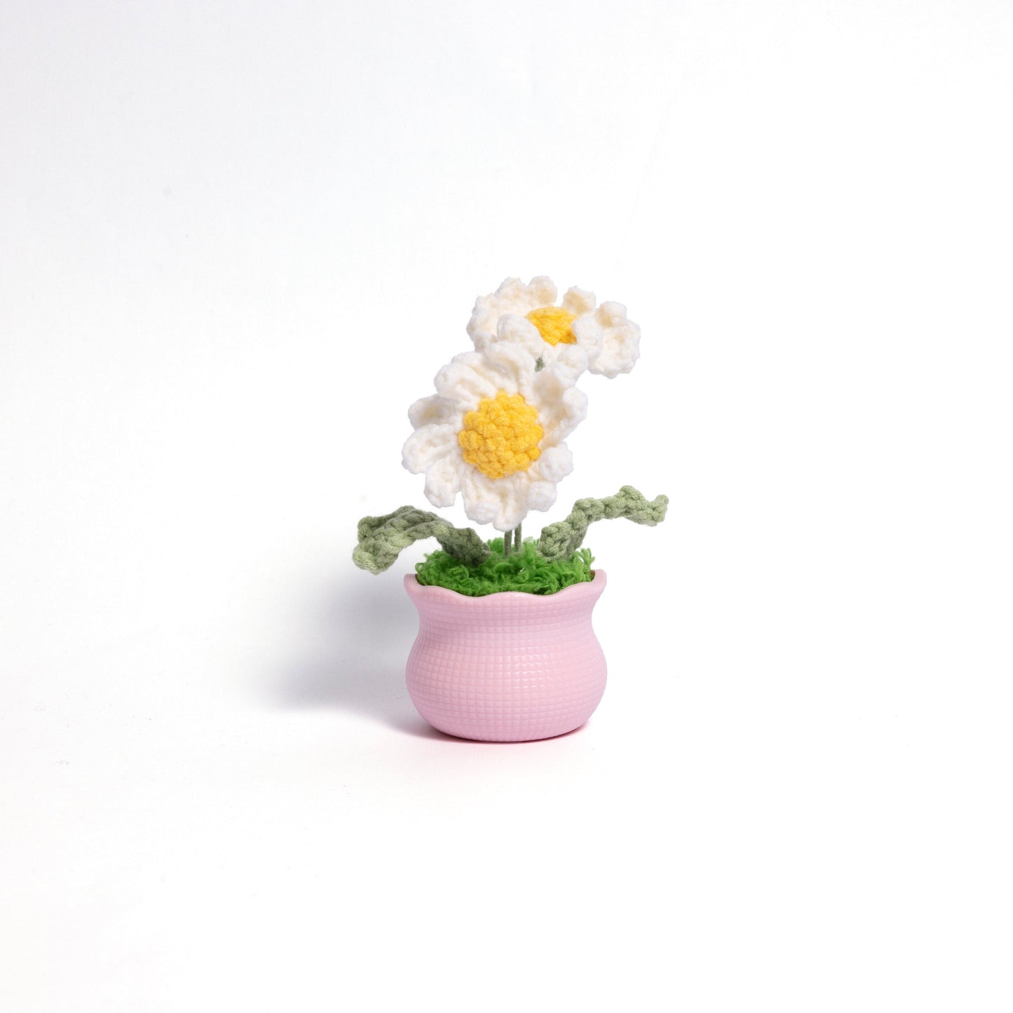 Daisy Pot Plant Handmade Crochet Flower Gift