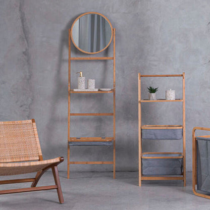 Ladder Towel Rack with Mirror | Carrick
